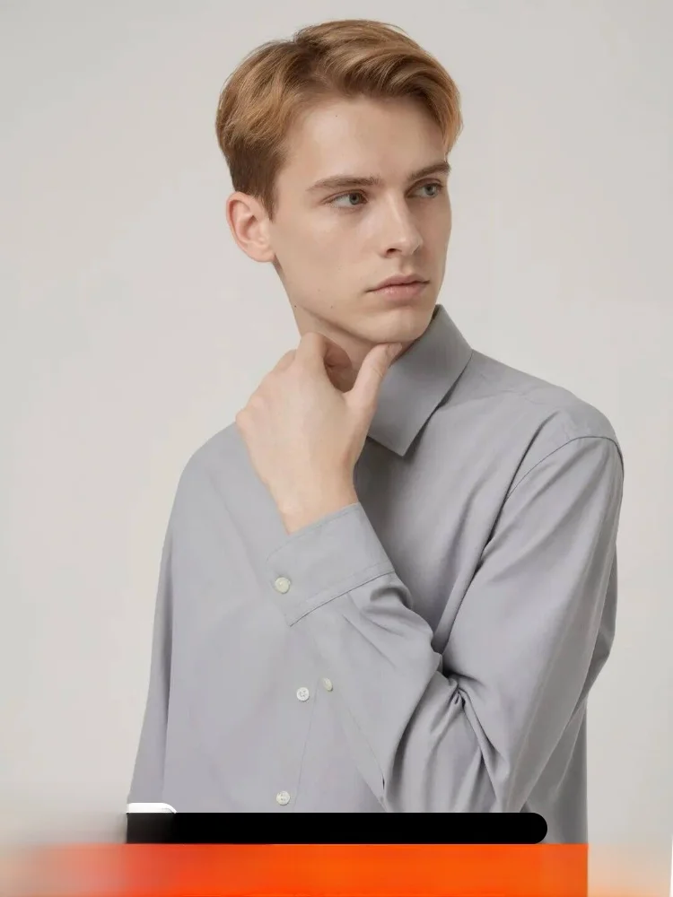 Italian Style Men's Long Sleeve Shirt Modal Anti-Wrinkle Breathable Soft Spring Autumn New Business Casual Pure Color Versatile
Italian Style Men's Long Sleeve Shirt Modal Anti-Wrinkle Breathable Soft Spring Autumn New Business Casual Pure Color Versatile