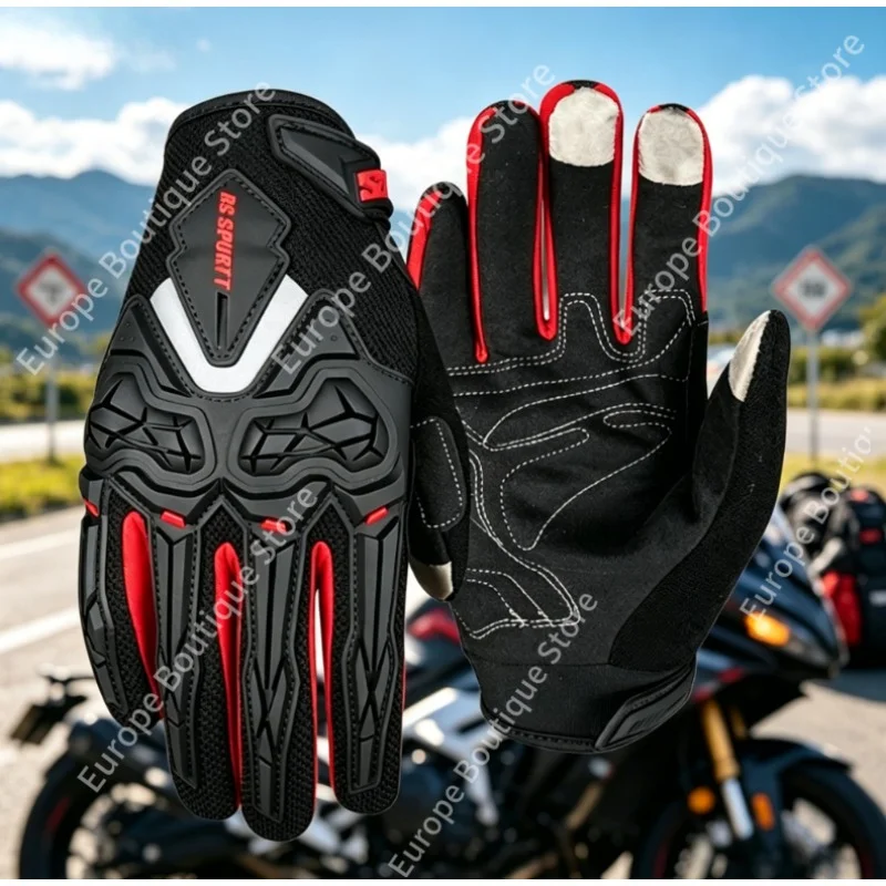 Spring Summer Full Finger Motorcycle Gloves Men Women Mesh Breathable Anti Fall Protective Shell Riding Equipment
Spring Summer Full Finger Motorcycle Gloves Men Women Mesh Breathable Anti Fall Protective Shell Riding Equipment