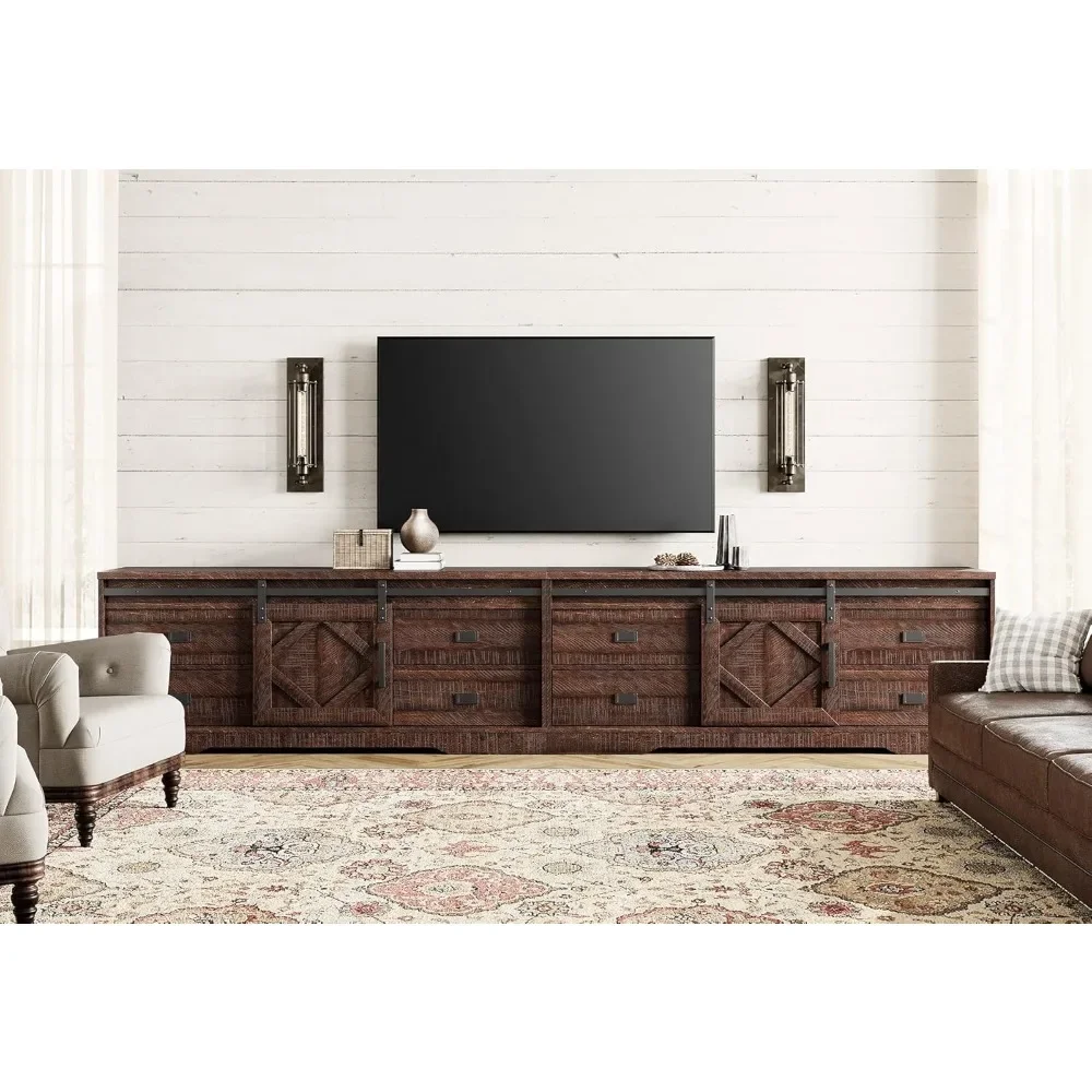 Modern Farmhouse 2 in 1 TV Stand for up to 110" TVs Wood Entertainment Center with Drawers and Adjustable Shelf for
Modern Farmhouse 2 in 1 TV Stand for up to 110" TVs Wood Entertainment Center with Drawers and Adjustable Shelf for