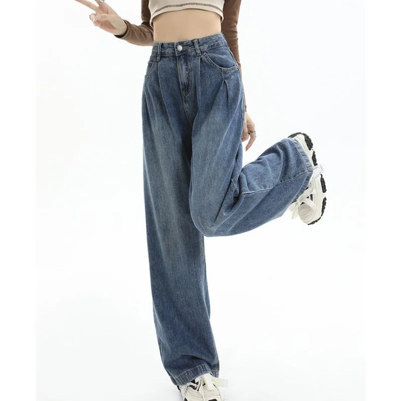 Summer Girls Distressed Wide Leg Jeans Women New High Waist Straight Leg Denim Pants Female Fashion Solid Trousers
Summer Girls Distressed Wide Leg Jeans Women New High Waist Straight Leg Denim Pants Female Fashion Solid Trousers