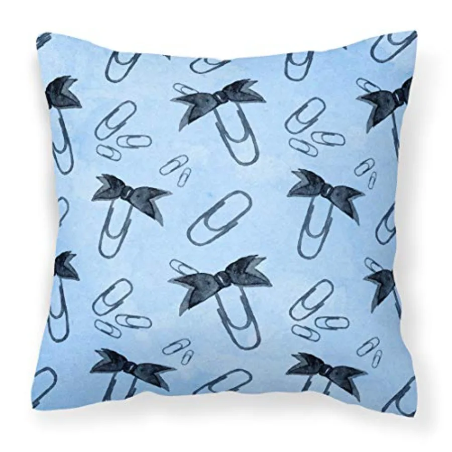Watercolor Paper Clips Blue Fabric Decorative Pillow Machine Washable Indoor Outdoor Decorative Pillow for Couch Bed or Patio 1
Watercolor Paper Clips Blue Fabric Decorative Pillow Machine Washable Indoor Outdoor Decorative Pillow for Couch Bed or Patio 1