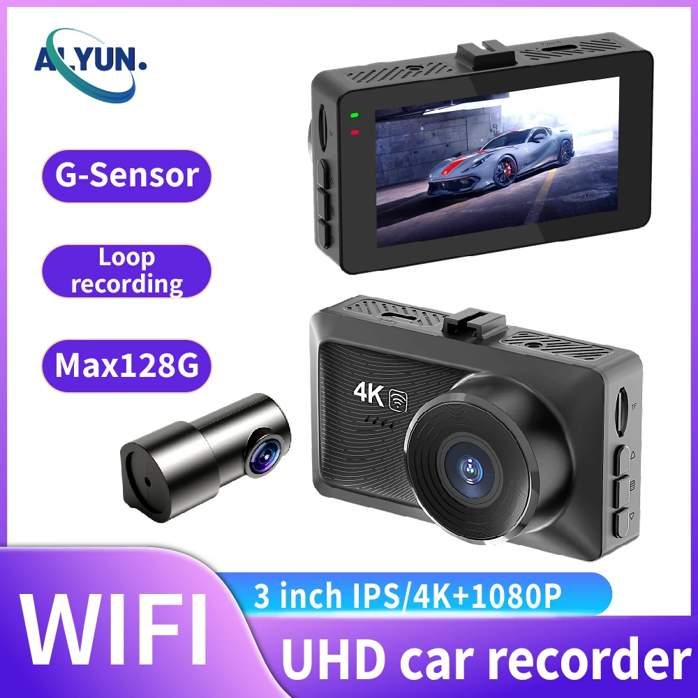 3-дюймовый видеорегистратор 4K, автомобильный видеорегистратор с Wi-Fi, циклическая запись, передняя и задняя, двойной объектив, широкоугольный, супер ночное видение, автомобильные аксессуары
3-дюймовый видеорегистратор 4K, автомобильный видеорегистратор с Wi-Fi, циклическая запись, передняя и задняя, двойной объектив, широкоугольный, супер ночное видение, автомобильные аксессуары