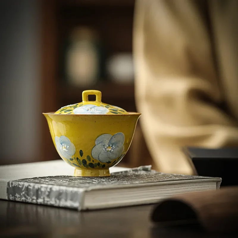 Hand Painted Camellia Gaiwan Set For Tea Porcelain Chinese Yellow Tureen Teaware Tea Bowl Kung Fu Tea Chawan Tea Cups Lily Deng
Hand Painted Camellia Gaiwan Set For Tea Porcelain Chinese Yellow Tureen Teaware Tea Bowl Kung Fu Tea Chawan Tea Cups Lily Deng
