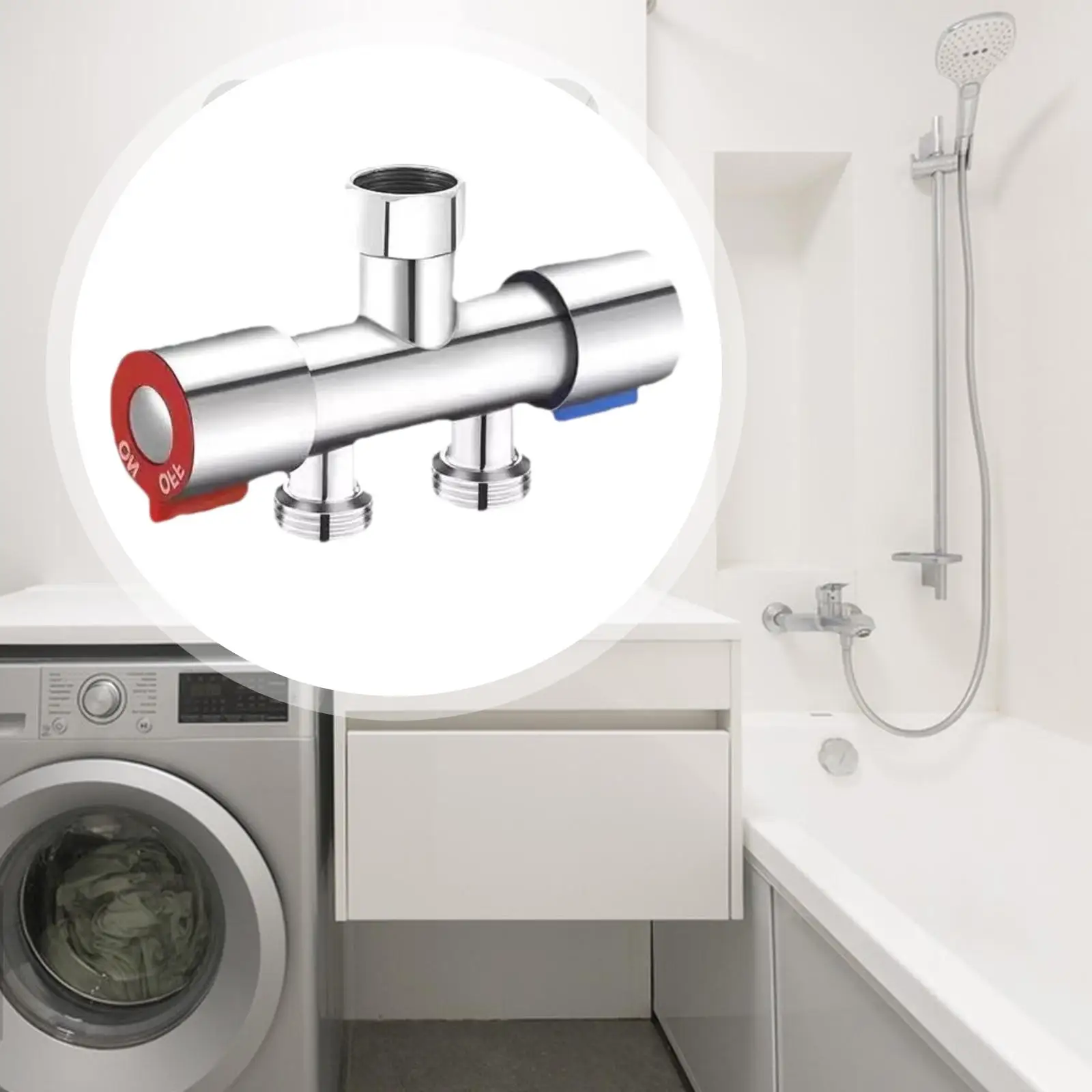 Balcony Water Divider Stainless Steel Washing Machine Faucet Dual Outlet Tap for Laundry Bathroom Outdoor Kitchen Pipe Fitting
Balcony Water Divider Stainless Steel Washing Machine Faucet Dual Outlet Tap for Laundry Bathroom Outdoor Kitchen Pipe Fitting