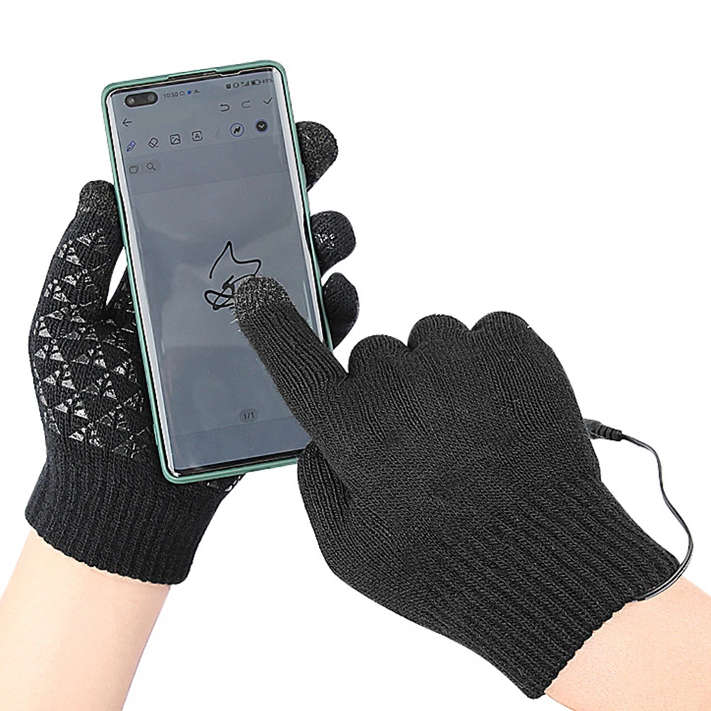 USB Heated Knitted Gloves Touch Screen Gloves Non-Slip Thermal Knitting Mitts Thicken Winter Cycling Gloves for Autumn Winter
USB Heated Knitted Gloves Touch Screen Gloves Non-Slip Thermal Knitting Mitts Thicken Winter Cycling Gloves for Autumn Winter