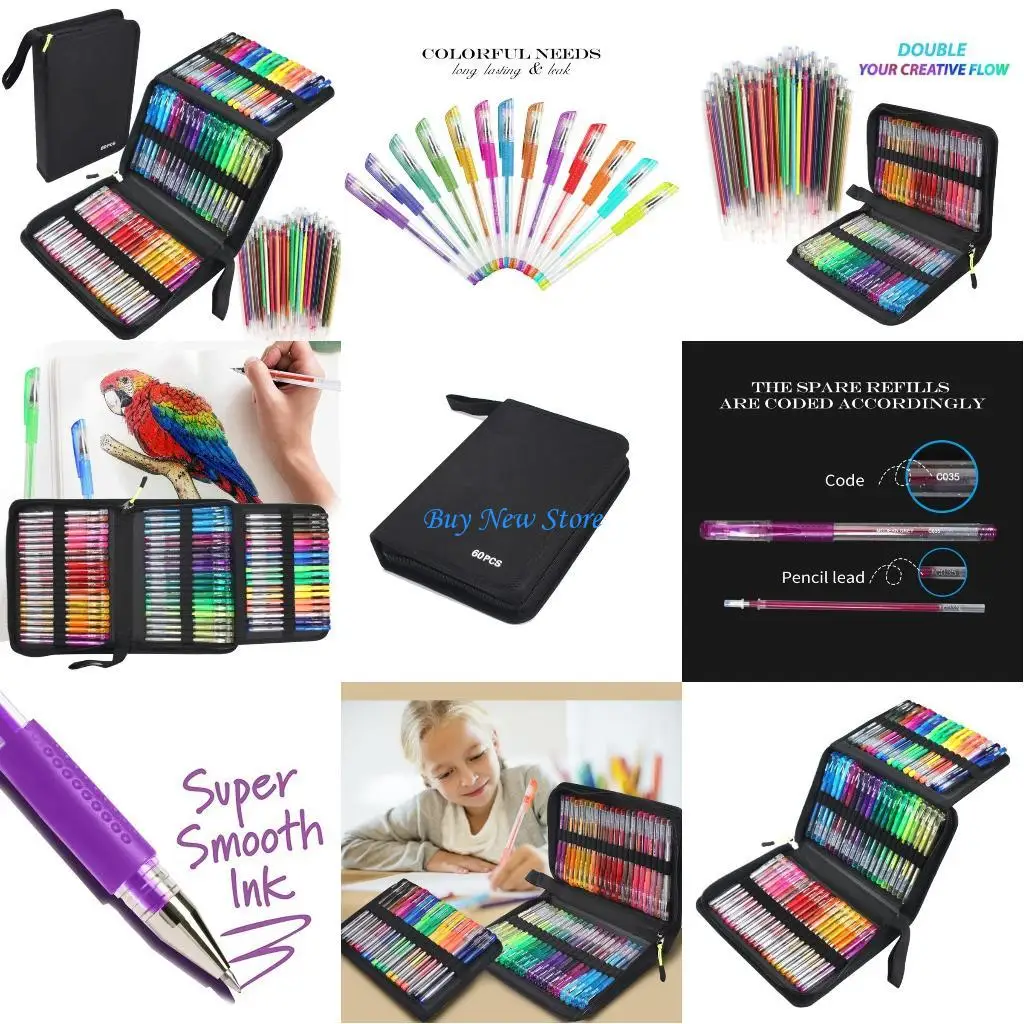 20CE 60 Colouring Pens with 60 Refills School Office Supplies for Adults Colouring
20CE 60 Colouring Pens with 60 Refills School Office Supplies for Adults Colouring