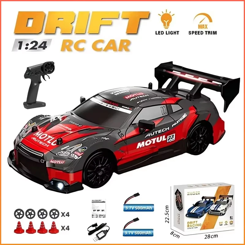 GTR RC CAR 4WD 1/24 Small Racing High Speed Drift Race Car with Led Lights Boy's Toy Gift Mustang/Tesla /AR86 Remote Control Car
GTR RC CAR 4WD 1/24 Small Racing High Speed Drift Race Car with Led Lights Boy's Toy Gift Mustang/Tesla /AR86 Remote Control Car