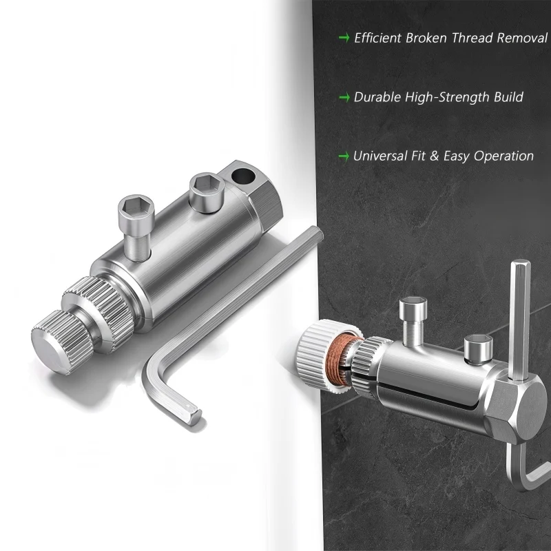 A heavy-duty extractor designed specifically for removing broken pipe screws from faucet angle valves.
A heavy-duty extractor designed specifically for removing broken pipe screws from faucet angle valves.