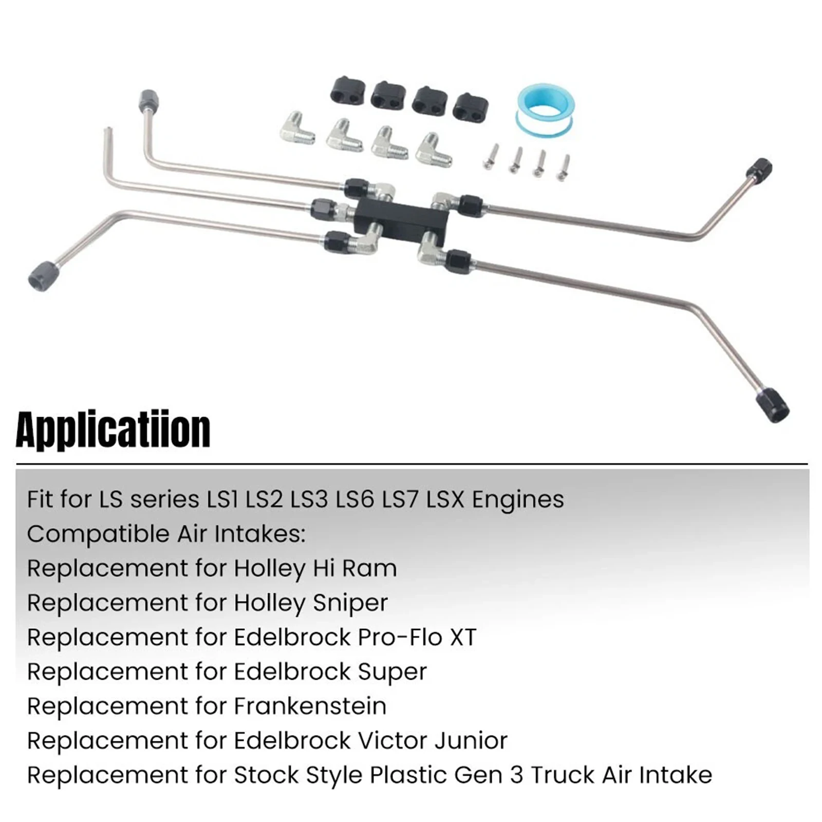 LS Coolant Crossover Steam Vent Kit Fuel Brake Line 4 Corner Complete Steam Port Kit Fits for LS1 LS2 LS3 LS6 LS7 LSX Engines
LS Coolant Crossover Steam Vent Kit Fuel Brake Line 4 Corner Complete Steam Port Kit Fits for LS1 LS2 LS3 LS6 LS7 LSX Engines