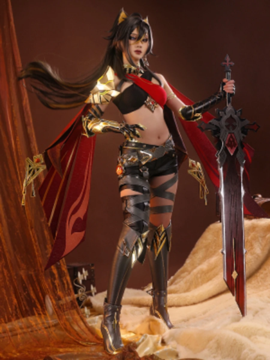 Pre-sale Game Genshin Impact Dehya Advisor Role-Playing The Eremites Anime Stand-Up Cosplay 3D Set Cloak Top Masquerade Costume
Pre-sale Game Genshin Impact Dehya Advisor Role-Playing The Eremites Anime Stand-Up Cosplay 3D Set Cloak Top Masquerade Costume