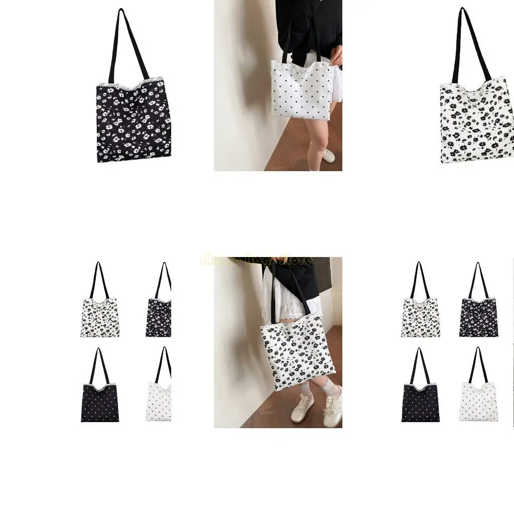 X90D Fashionable Floral Lace Shoulder Bag Practical Canvas Bag Multi Pocket Design
X90D Fashionable Floral Lace Shoulder Bag Practical Canvas Bag Multi Pocket Design