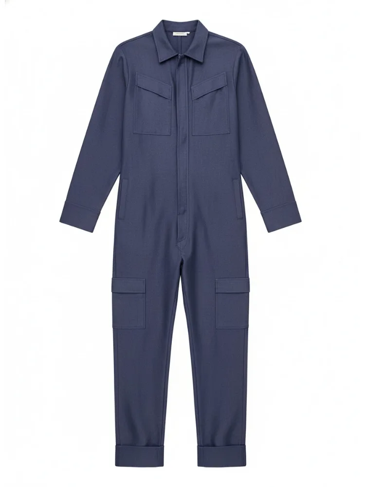 Gymdolphin женские темно-синие комбинезоны с воротником с лацканами и длинными рукавами, свободный комбинезон на молнии, осень 202, повседневная уличная одежда, наряды
Gymdolphin женские темно-синие комбинезоны с воротником с лацканами и длинными рукавами, свободный комбинезон на молнии, осень 202, повседневная уличная одежда, наряды