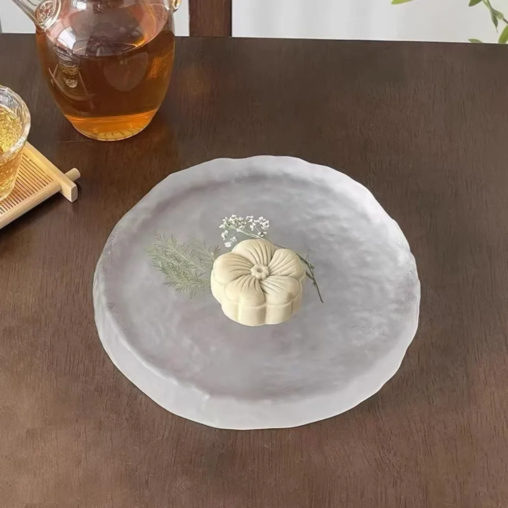 Household Transparent Frosted Glass Plate Elegant Exquisite Afternoon Tea Plate Ins High Quality Cold Dishes Kitchen
Household Transparent Frosted Glass Plate Elegant Exquisite Afternoon Tea Plate Ins High Quality Cold Dishes Kitchen