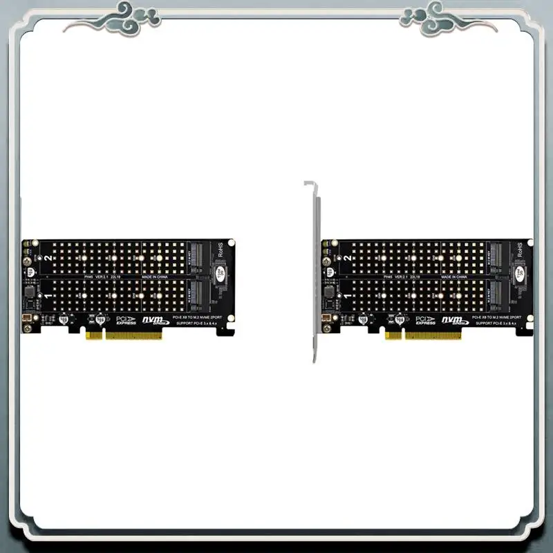 Премиум 2X PCI-E X8 Двойной диск RAID-карта NVME M.2 M KEY SSD-адаптер расширения Расширенная двойная NVME RAID PCI-E X8 Разделенная карта
Премиум 2X PCI-E X8 Двойной диск RAID-карта NVME M.2 M KEY SSD-адаптер расширения Расширенная двойная NVME RAID PCI-E X8 Разделенная карта