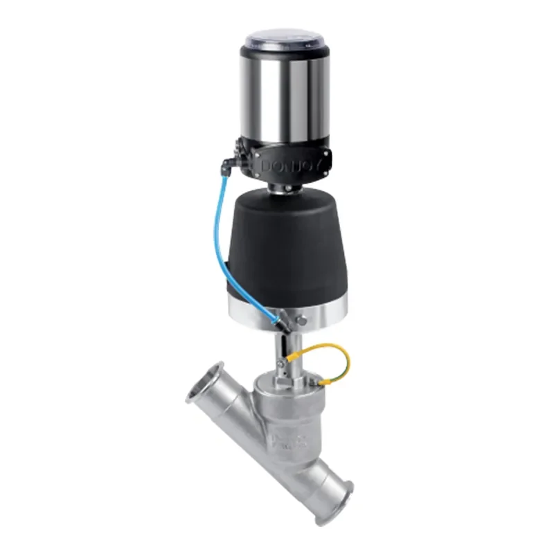 Stainless Steel Pneumatic Angle Seat Valve with Il-Top Digital Positioner
Stainless Steel Pneumatic Angle Seat Valve with Il-Top Digital Positioner