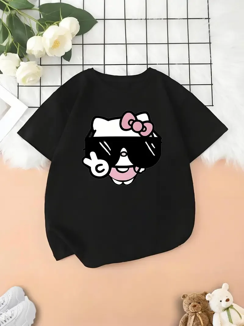 Hello Kitty Sunglasses and Peace Sign Cotton T Shirt Cool Cartoon Graphic Streetwear Classic Print New Arrival Tee S-4XL
Hello Kitty Sunglasses and Peace Sign Cotton T Shirt Cool Cartoon Graphic Streetwear Classic Print New Arrival Tee S-4XL