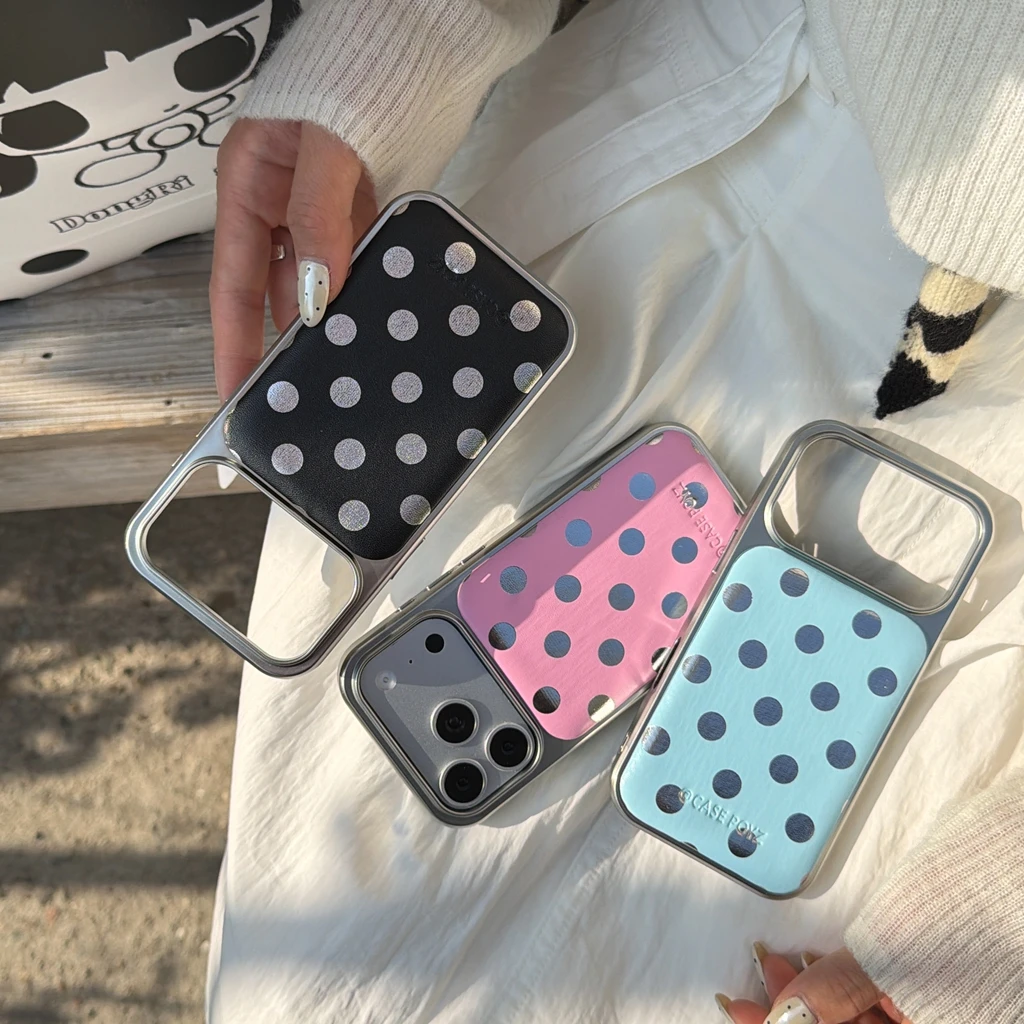 Spring Day Dopamine Polka Dots Silver Border Bowknot Heart With Pendant Protect Phone Cover Case for iPhone 17 16 15 14 Pro Max
Spring Day Dopamine Polka Dots Silver Border Bowknot Heart With Pendant Protect Phone Cover Case for iPhone 17 16 15 14 Pro Max