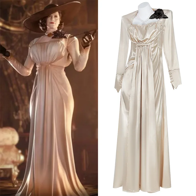 Resident Evil Village Alcina Dimitrescu Cosplay Costume, Lady Dimitrescu Full Set Game Halloween Outfit
Resident Evil Village Alcina Dimitrescu Cosplay Costume, Lady Dimitrescu Full Set Game Halloween Outfit