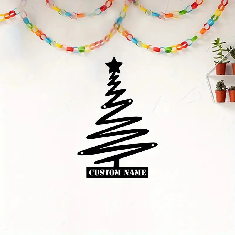 Simple Christmas Tree Metal Wall Art Personalised Indoor Outdoor Festive Decoration Iron Art
Simple Christmas Tree Metal Wall Art Personalised Indoor Outdoor Festive Decoration Iron Art