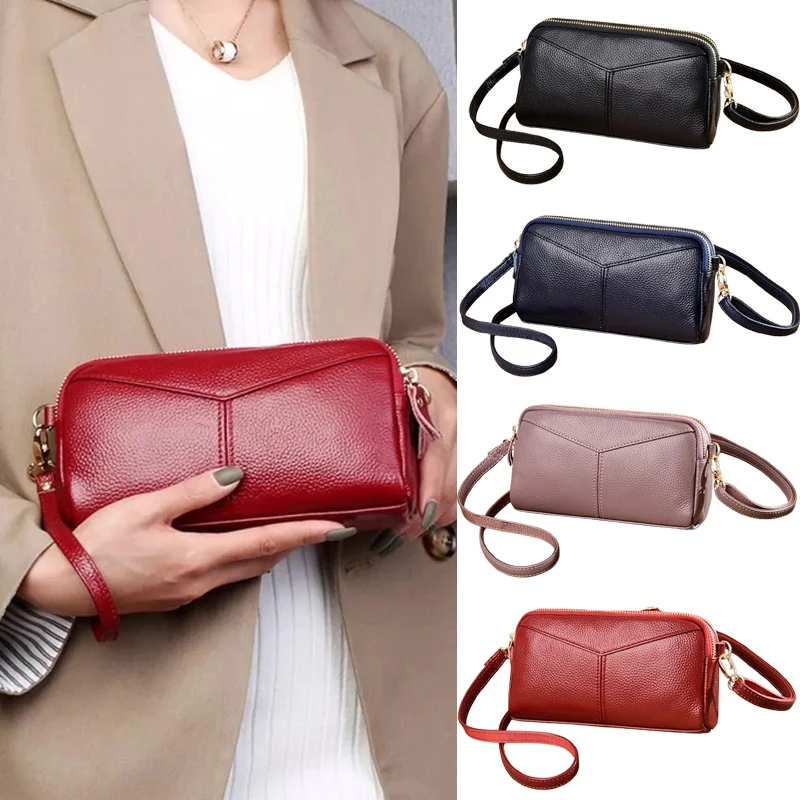 Women's Fashion Leather Small Crossbody Bag Casual Texture Ladies Shoulder Handbag Pure Color Zipper Clutch Bag
Women's Fashion Leather Small Crossbody Bag Casual Texture Ladies Shoulder Handbag Pure Color Zipper Clutch Bag