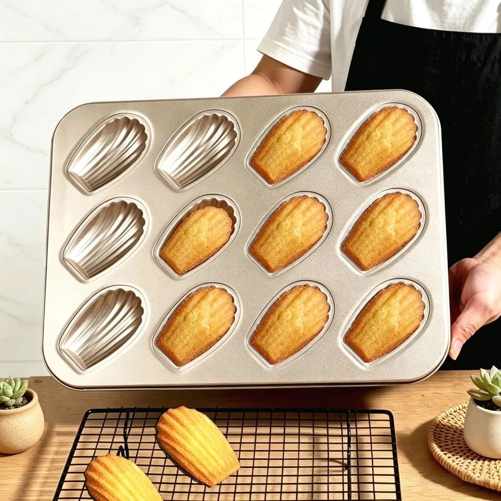 Creative Non-Stick Shell Baking Pan Carbon Steel Thickened Cupcake Mold Sturdy Rectangle Baking Mold Kitchen
Creative Non-Stick Shell Baking Pan Carbon Steel Thickened Cupcake Mold Sturdy Rectangle Baking Mold Kitchen