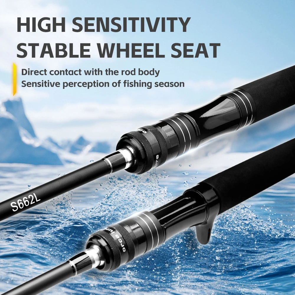 FISHINGFANS ORCA L Light Power 2 section Eva Hanlde 1.98m 2.1m Rattle Reel Seat 2-10g Galatama Fishing Rod
FISHINGFANS ORCA L Light Power 2 section Eva Hanlde 1.98m 2.1m Rattle Reel Seat 2-10g Galatama Fishing Rod