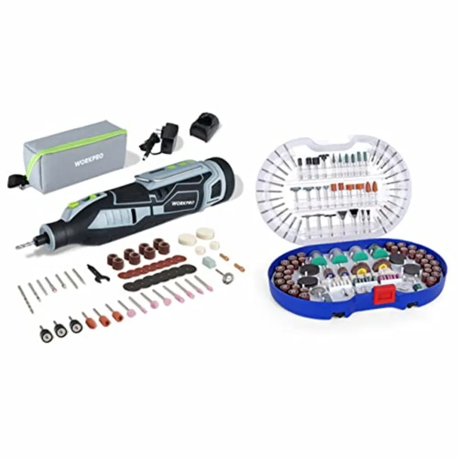 Аккумуляторный роторный инструмент 12В с 114 легко сменяемыми насадками и набором из 276 аксессуаров для роторного инструмента
Аккумуляторный роторный инструмент 12В с 114 легко сменяемыми насадками и набором из 276 аксессуаров для роторного инструмента