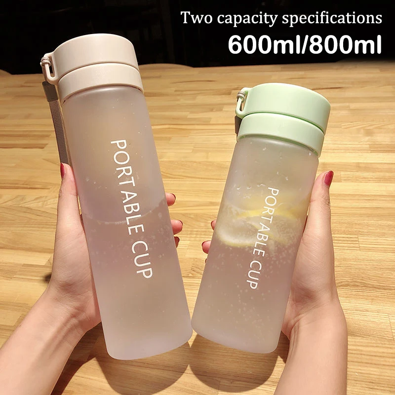 Уличная Спортивная бутылка для воды большой емкости 600/800 мл, матовая пластиковая чашка, портативная пластиковая бутылка с веревкой, Подарочная кружка
Уличная Спортивная бутылка для воды большой емкости 600/800 мл, матовая пластиковая чашка, портативная пластиковая бутылка с веревкой, Подарочная кружка