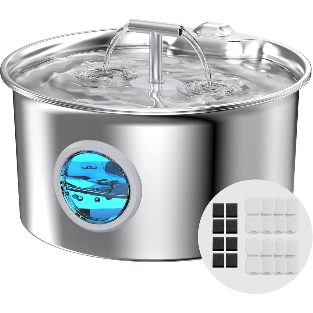 Автоматическая поилка для кошек из нержавеющей стали: диспенсер для воды для кошек в помещении – аксессуары для домашних животных – 16 сменных картриджей для автоматической поилки для кошек
Автоматическая поилка для кошек из нержавеющей стали: диспенсер для воды для кошек в помещении – аксессуары для домашних животных – 16 сменных картриджей для автоматической поилки для кошек