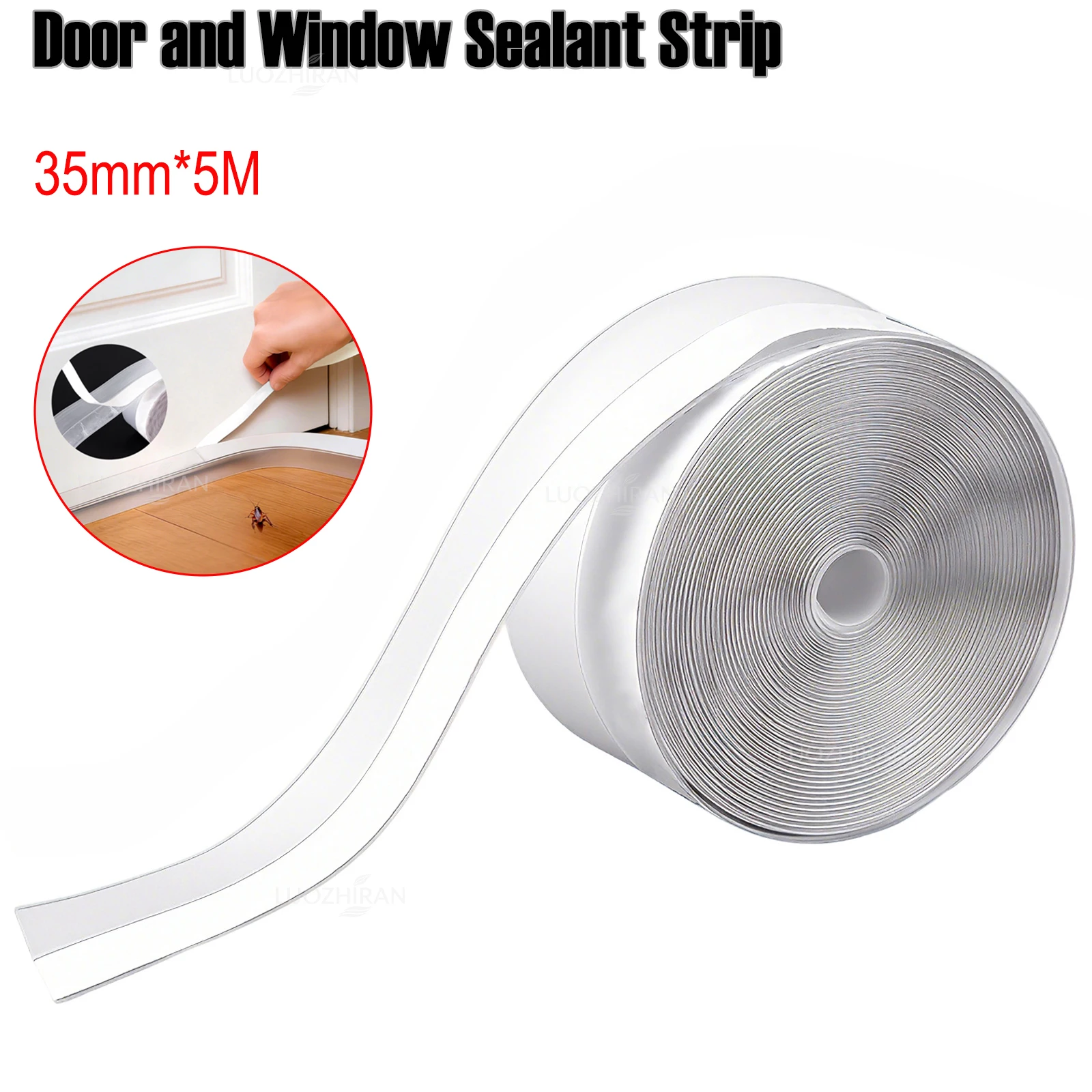 Flexible Seal Strip Self Adhesive Weatherstripping Tape Cuttable for Door Window Windproof Soundproof Dustproof Gap Sealing
Flexible Seal Strip Self Adhesive Weatherstripping Tape Cuttable for Door Window Windproof Soundproof Dustproof Gap Sealing 