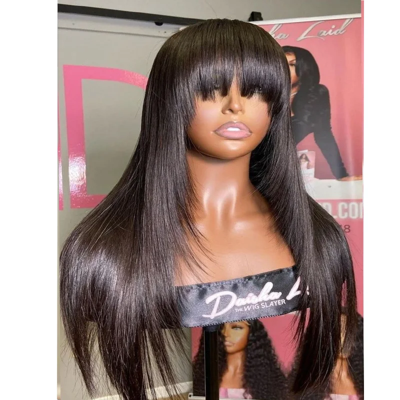 26 inch Brown Soft Long Straight 180Density Machine Wig With Bangs For Black Women High Temperature Cosplay Glueless Daily
26 inch Brown Soft Long Straight 180Density Machine Wig With Bangs For Black Women High Temperature Cosplay Glueless Daily