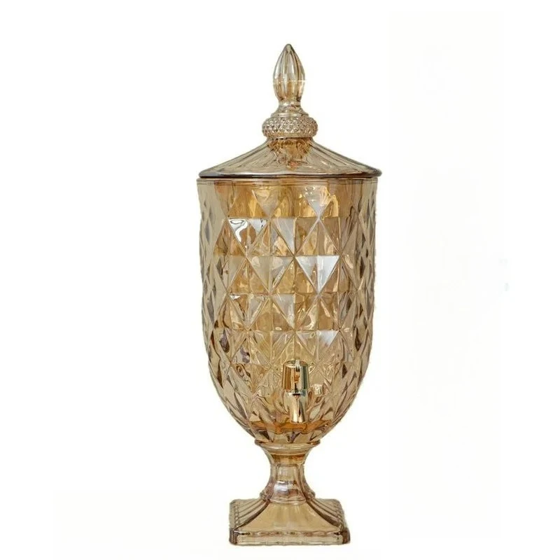 Crystal Glass Wine Bubble Cannon Juice Tripod Beverage Jar With Faucet Drinking Tank
Crystal Glass Wine Bubble Cannon Juice Tripod Beverage Jar With Faucet Drinking Tank