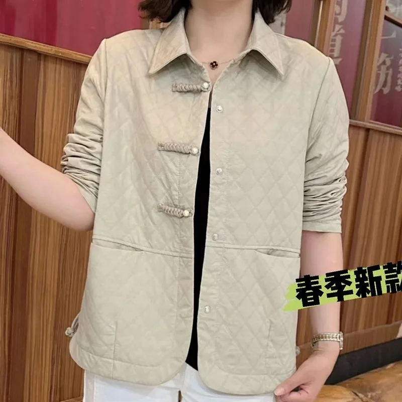 2024 New Chinese Style Coil Buckle Spring Autumn Coat Women's Casual Versatile Solid Color Loose Fashion Shirt Collar Outerwear
2024 New Chinese Style Coil Buckle Spring Autumn Coat Women's Casual Versatile Solid Color Loose Fashion Shirt Collar Outerwear