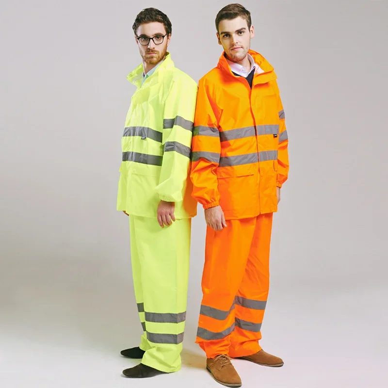 Reflective Rain Jacket and Pants Set Safety Jacket and Pants Suit Waterproof Bicycle Suit Cycling Clothing Motorcycle
Reflective Rain Jacket and Pants Set Safety Jacket and Pants Suit Waterproof Bicycle Suit Cycling Clothing Motorcycle