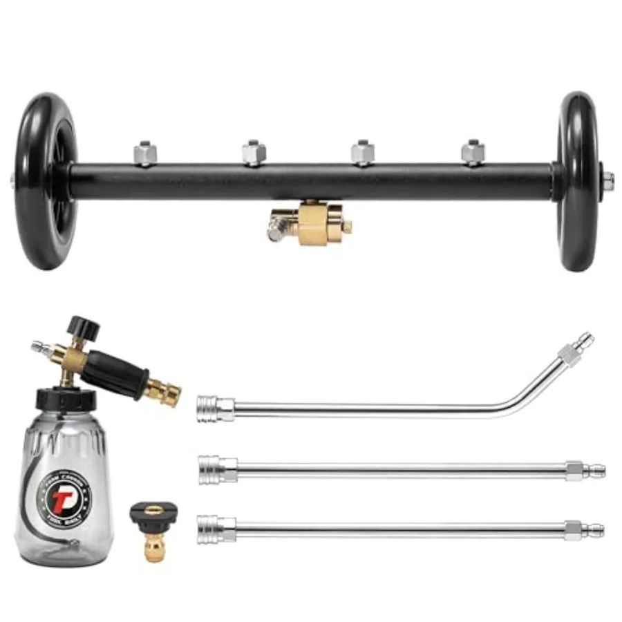 Undercarriage Pressure Washer Attachment 16 Inch Dual-Function Undercarriage Cleaner with 1-Liter Foam Cannon Under Car Wash Wa
Undercarriage Pressure Washer Attachment 16 Inch Dual-Function Undercarriage Cleaner with 1-Liter Foam Cannon Under Car Wash Wa