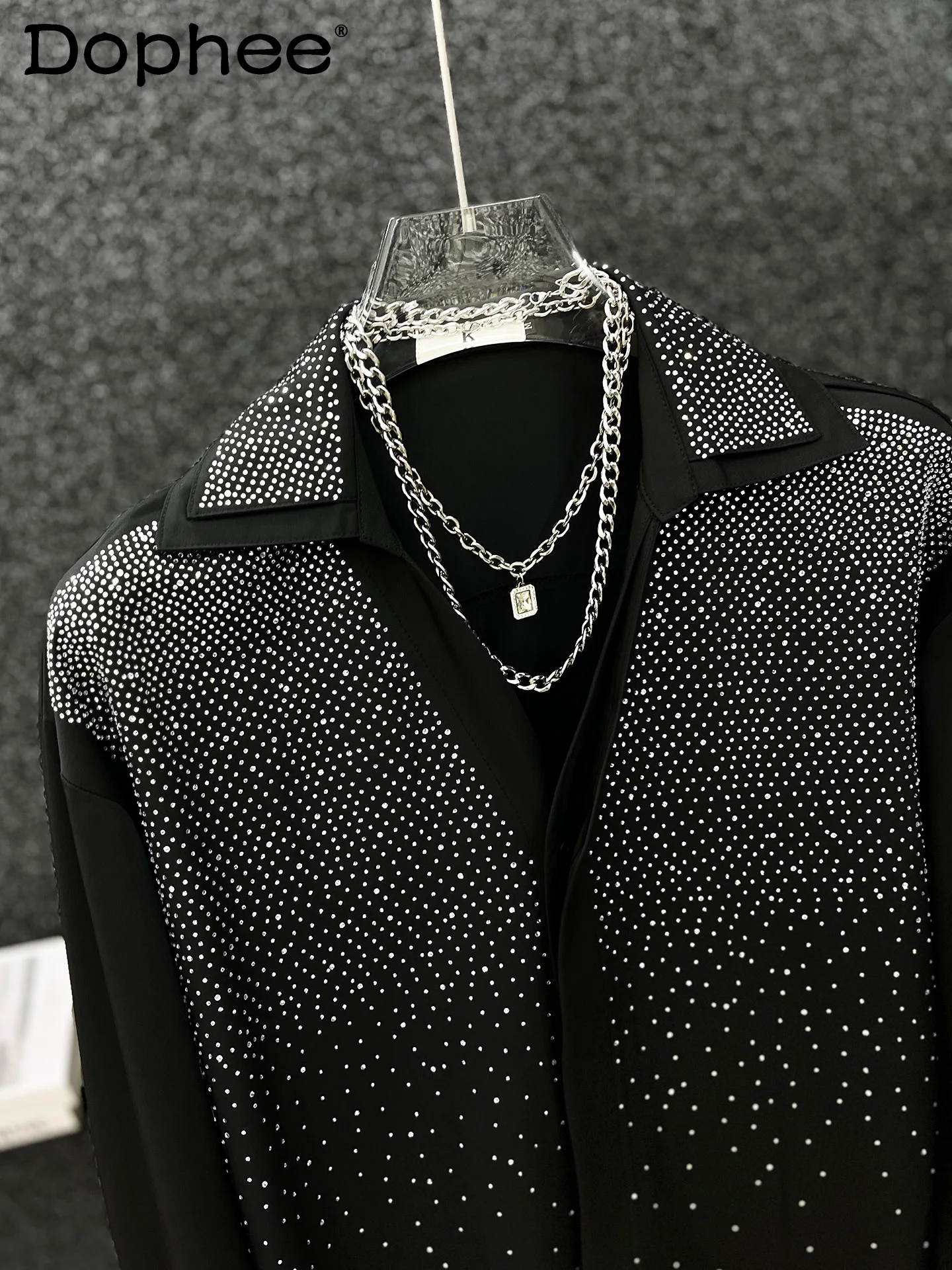 Korean Version of High-end Heavy Industry Hot Diamond Long-sleeved Shirt Handsome Man Versatile Fashion Trend Casual Loose Shirt
Korean Version of High-end Heavy Industry Hot Diamond Long-sleeved Shirt Handsome Man Versatile Fashion Trend Casual Loose Shirt