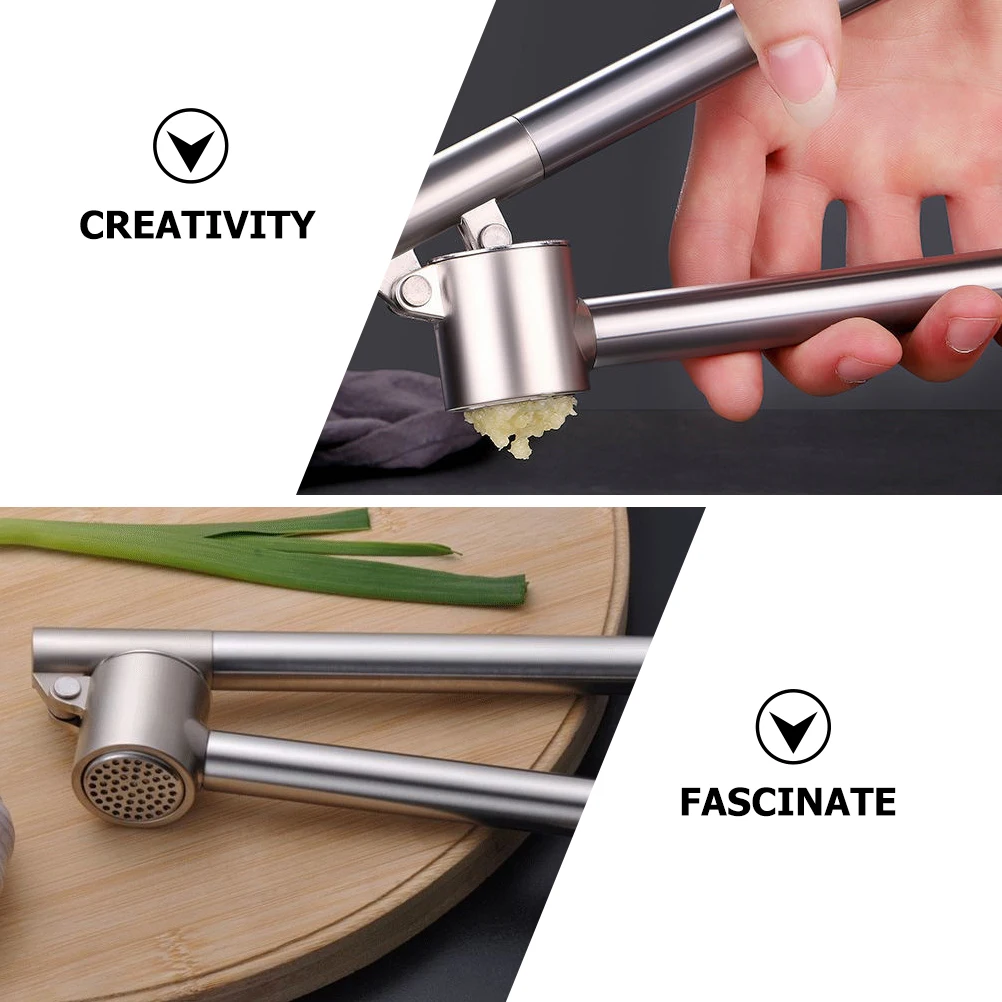 Garlic Press Manual Tool Heavy Duty Stainless Steel Kitchen Crusher Mincer Rust-proof Garlic Maker Vegetable Tool
Garlic Press Manual Tool Heavy Duty Stainless Steel Kitchen Crusher Mincer Rust-proof Garlic Maker Vegetable Tool