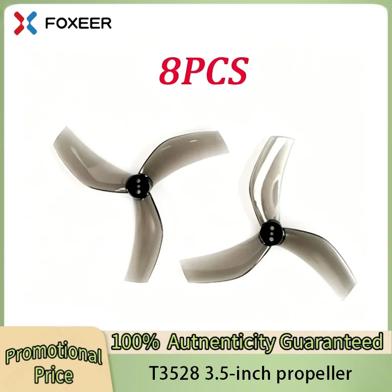 8PCS Foxeer Dalprop Cyclone T3528 3.5inch 3-Blade Propeller 1.5mm Hole 2mm Hole CW CCW for FPV Racing Toothpick Foxwhoop
8PCS Foxeer Dalprop Cyclone T3528 3.5inch 3-Blade Propeller 1.5mm Hole 2mm Hole CW CCW for FPV Racing Toothpick Foxwhoop