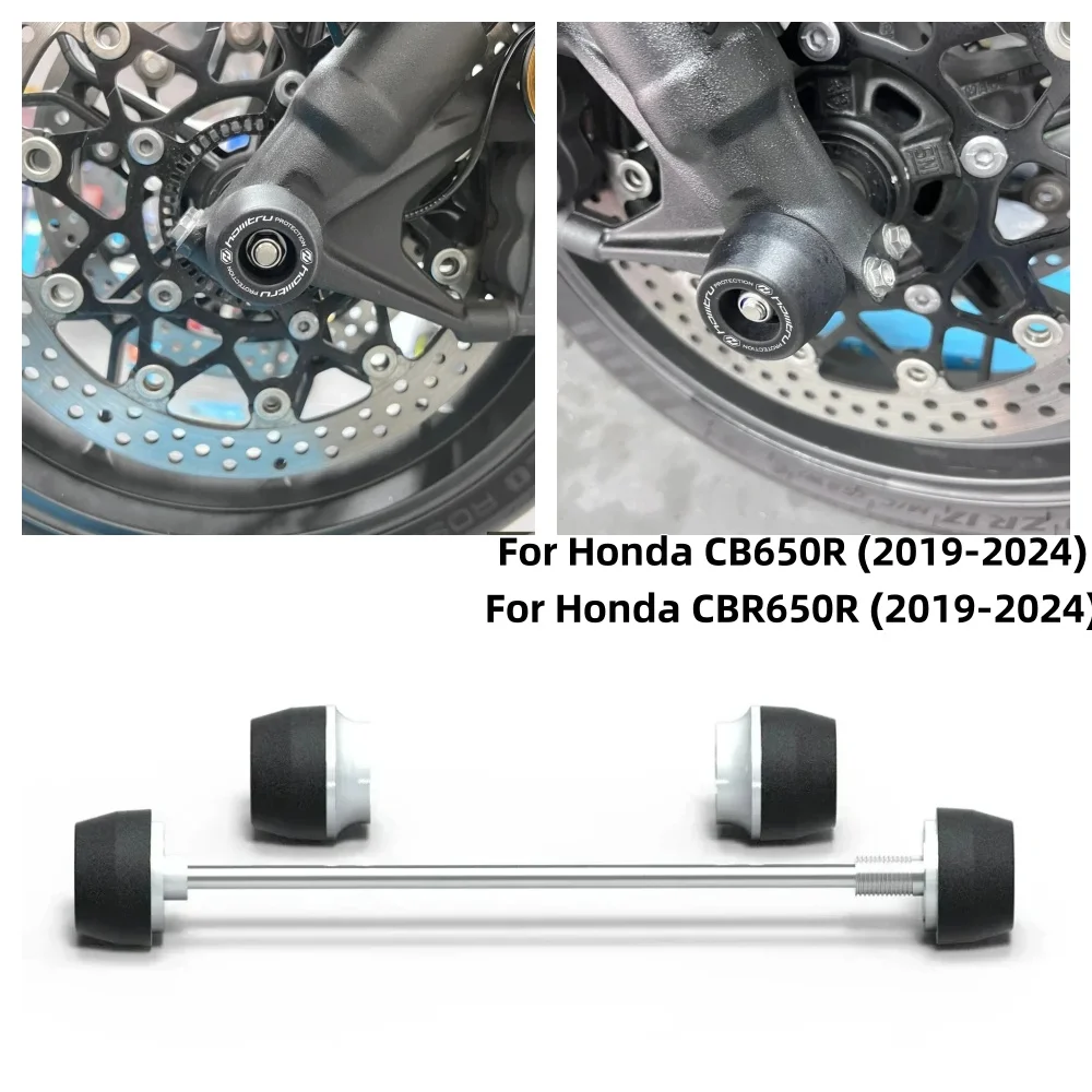 For Honda CB650R 2019-2024 CBR650R 2019-2024 Motorcycle Wheel Protector Rear Front Axle Fork Crash Slider Moto Accessories
For Honda CB650R 2019-2024 CBR650R 2019-2024 Motorcycle Wheel Protector Rear Front Axle Fork Crash Slider Moto Accessories