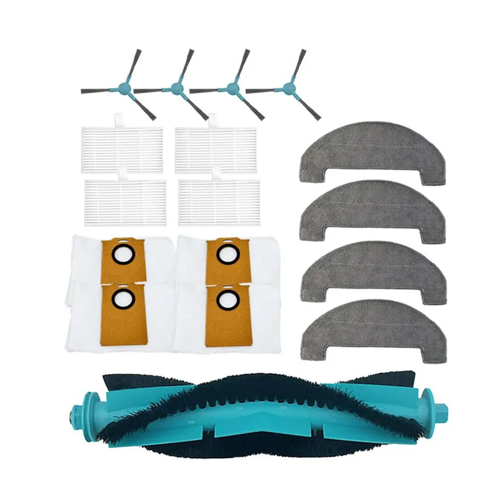17Pcs Robot Vacuum Accessories Set With Main Brush Side Brushes HEPA Filter Dust Bags Mop Cloth For Q8 Max For For MOVA E20 Plus
17Pcs Robot Vacuum Accessories Set With Main Brush Side Brushes HEPA Filter Dust Bags Mop Cloth For Q8 Max For For MOVA E20 Plus
