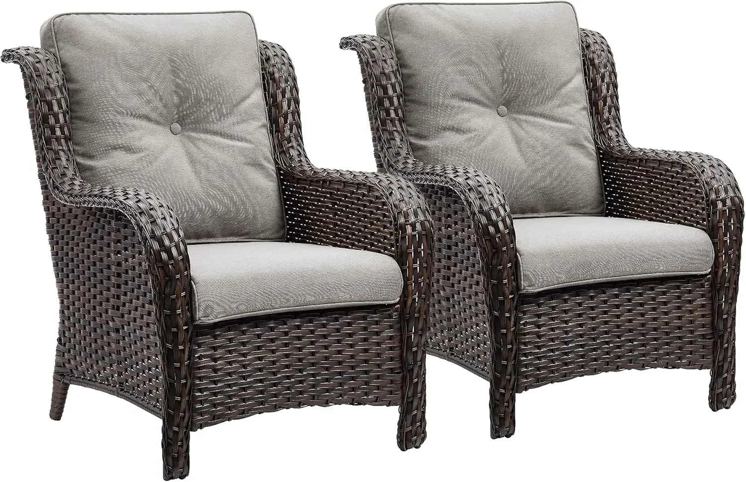 Willow terrace chair set of two: rattan dining chair, porch chair, high back deep seated outdoor club chair
Willow terrace chair set of two: rattan dining chair, porch chair, high back deep seated outdoor club chair