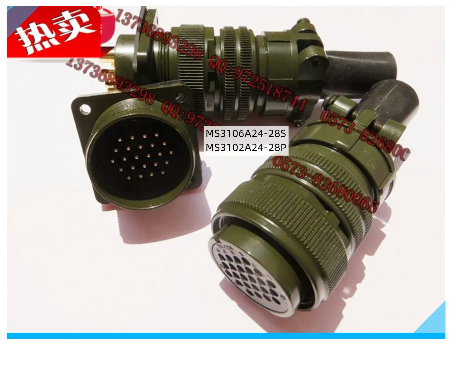 Original new 100% 5015 American standard aviation plug straight MS3106A24-28S MS3102A24-28P 24-core waterproof connector
Original new 100% 5015 American standard aviation plug straight MS3106A24-28S MS3102A24-28P 24-core waterproof connector