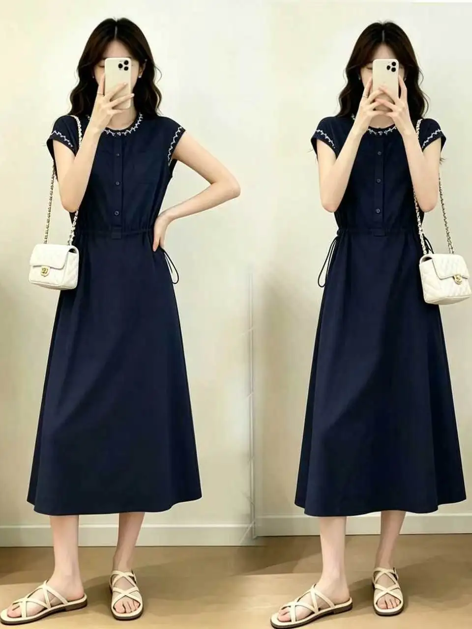 plus Size Casual Loose Fit Summer Dress Women's Embroidered Waist Cinching Conceal Meat Slimming Commute A-Line Dress
plus Size Casual Loose Fit Summer Dress Women's Embroidered Waist Cinching Conceal Meat Slimming Commute A-Line Dress