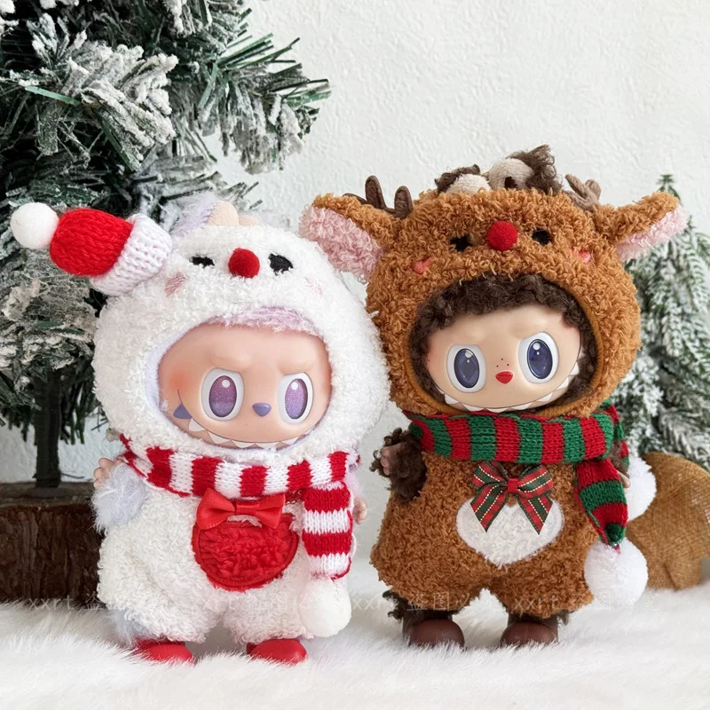 Christmas Snowman & Reindeer Costume Set for 1st-3rd Gen 17cm Labubu Vinyl Doll Eye-Catching Changeable Outfit (Clothing Only)
Christmas Snowman & Reindeer Costume Set for 1st-3rd Gen 17cm Labubu Vinyl Doll Eye-Catching Changeable Outfit (Clothing Only)
