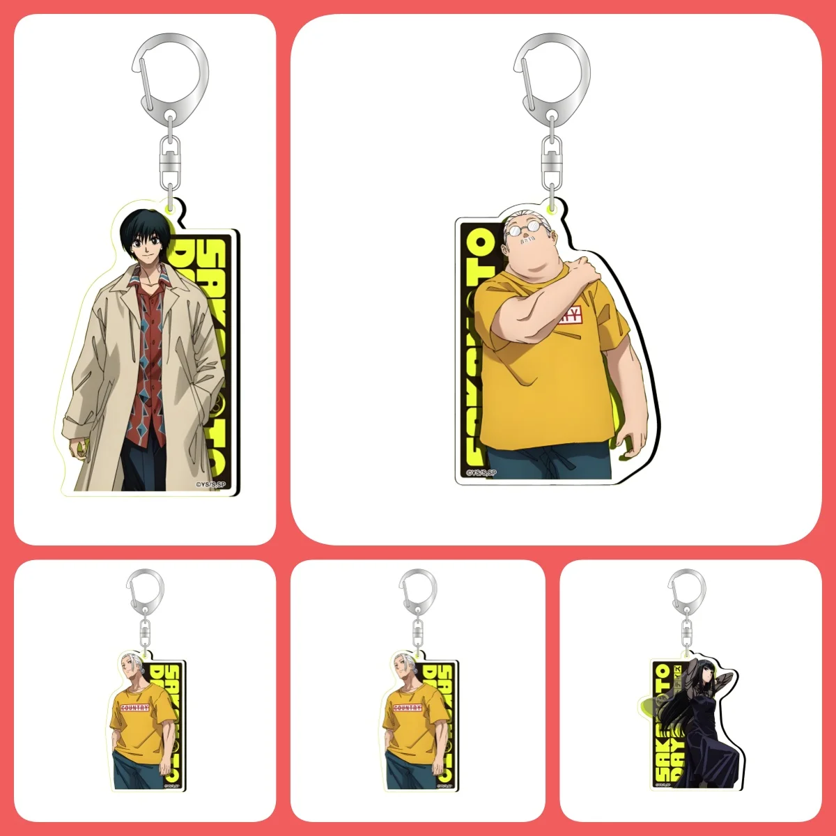 Anime Sakamoto Days Keyrings Accessories Bag Key Chain Ring Jewelry Shin Taro Keychain Llaveros for Fans Gifts
Anime Sakamoto Days Keyrings Accessories Bag Key Chain Ring Jewelry Shin Taro Keychain Llaveros for Fans Gifts