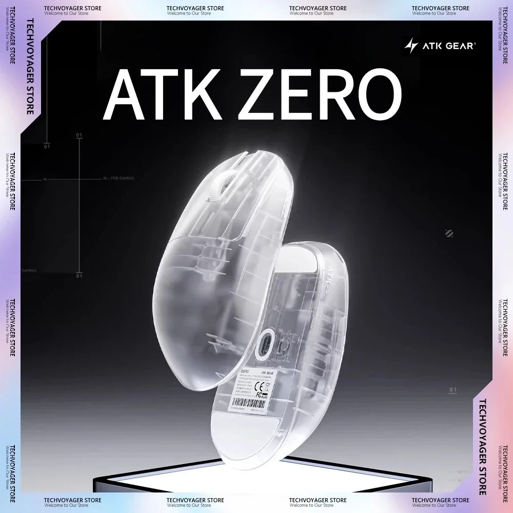 ATK ZERO Gaming Mouse PAW3950Ultra Lightweight Ergonomic Custom Wireless Wired Dual Mode Mice PC E-Sports Accessories Gifts
ATK ZERO Gaming Mouse PAW3950Ultra Lightweight Ergonomic Custom Wireless Wired Dual Mode Mice PC E-Sports Accessories Gifts