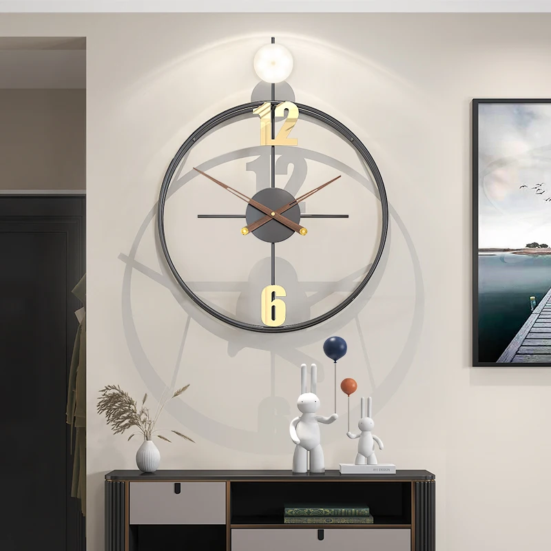 Modern Wall Clock Minimalist Luxury Design Art Creative Iron Round Silent Mechanism Nordic Artistic Home Living Room Decoration
Modern Wall Clock Minimalist Luxury Design Art Creative Iron Round Silent Mechanism Nordic Artistic Home Living Room Decoration