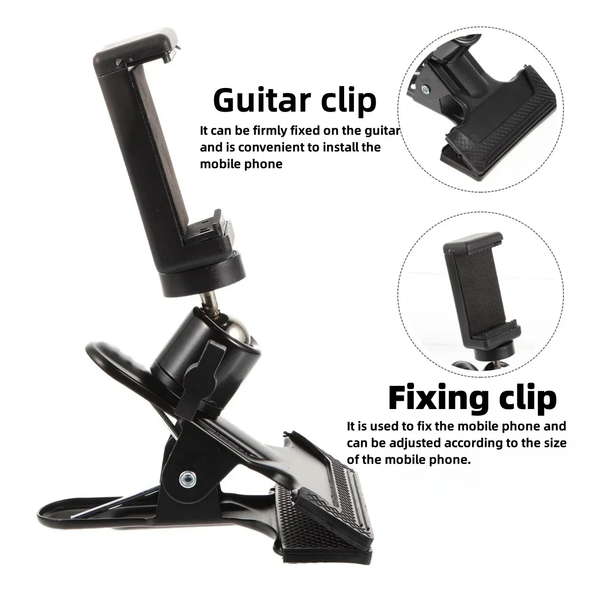 Guitar Head Clip Mobile Phone Holder for Live Broadcast Home Music Recording Bracket Stand Tripod Clip Head For Mobile Phones
Guitar Head Clip Mobile Phone Holder for Live Broadcast Home Music Recording Bracket Stand Tripod Clip Head For Mobile Phones