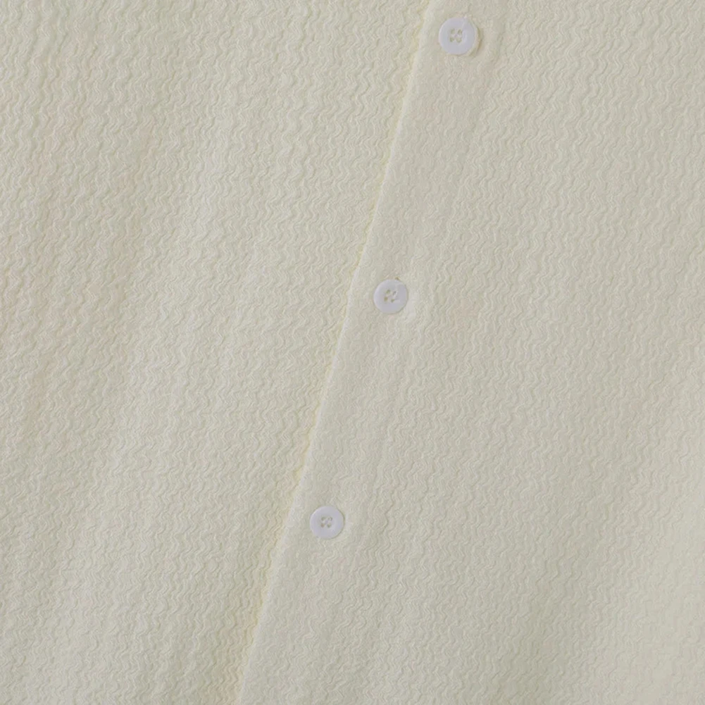 Holiday Vacation Short Sleeve Shirt All-match Texture Water Ripple Casual Commuting Shirt Fashion Korean Style
Holiday Vacation Short Sleeve Shirt All-match Texture Water Ripple Casual Commuting Shirt Fashion Korean Style