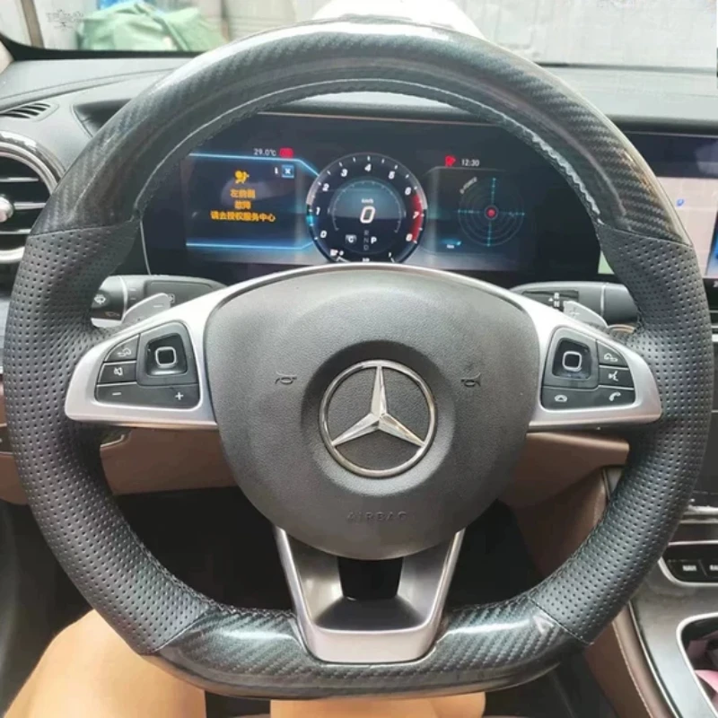 Для Mercedes Benz W176 W246 W205 W213 X253 C253 W166 C292 Ручная вышивка из натуральной кожи из углеродного волокна автомобильный чехол на руль
Для Mercedes Benz W176 W246 W205 W213 X253 C253 W166 C292 Ручная вышивка из натуральной кожи из углеродного волокна автомобильный чехол на руль